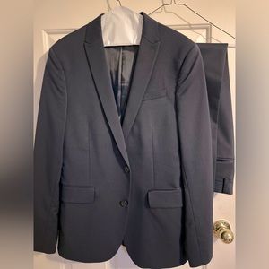 Navy Blue J Ferrar Slim Fit Suit